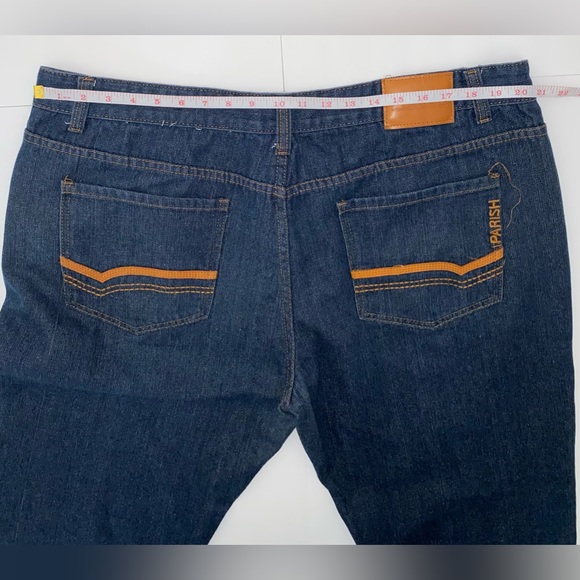 Parish Nation Straight Jeans Health Wealth Wisdom Dark - Picture 8 of 9